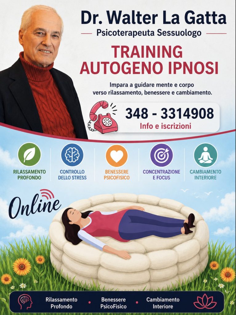 Ipnosi clinica Dr Walter La Gatta psicoterapeuta e sessuologo
